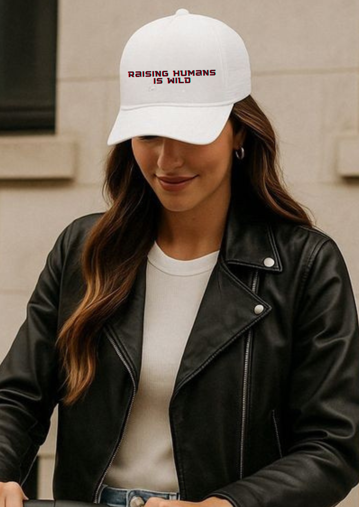 Raising Humans Is Wild Hat | Embroidered Mom Cap