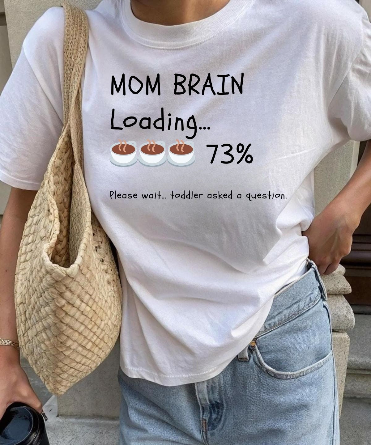 Mom Brain T-Shirt | Funny Graphic Tee for Moms